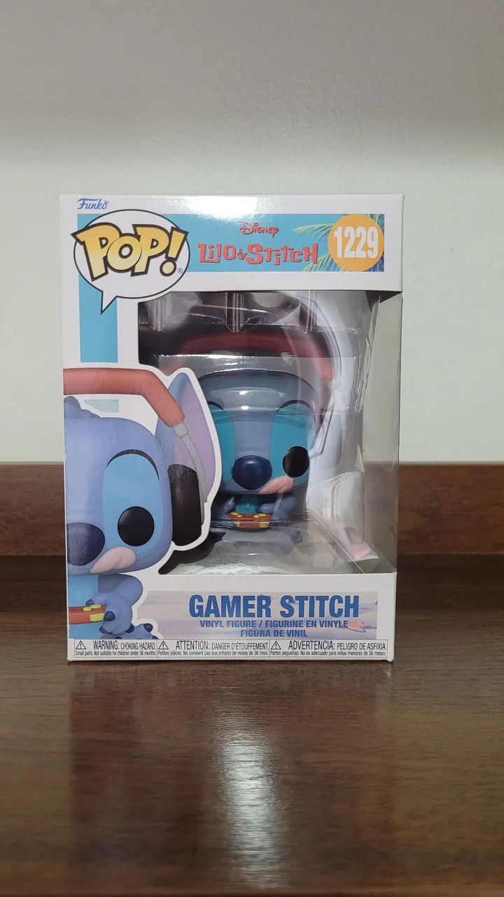 Funko Pop Stitch gamer