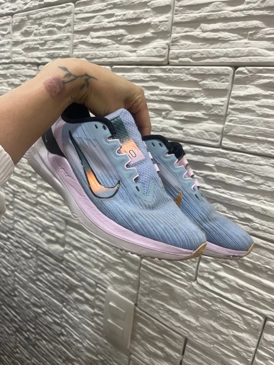 Tênis Nike Air Winflo 9 Feminino - Azul - Foto 2