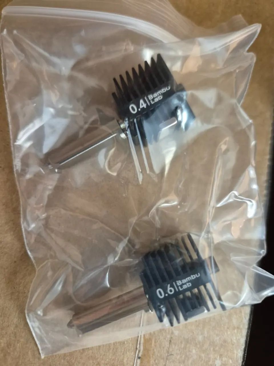 Kit Hotend Original Bambu Lab A1 - Bicos 0.4mm e 0.6mm Hardened Steel