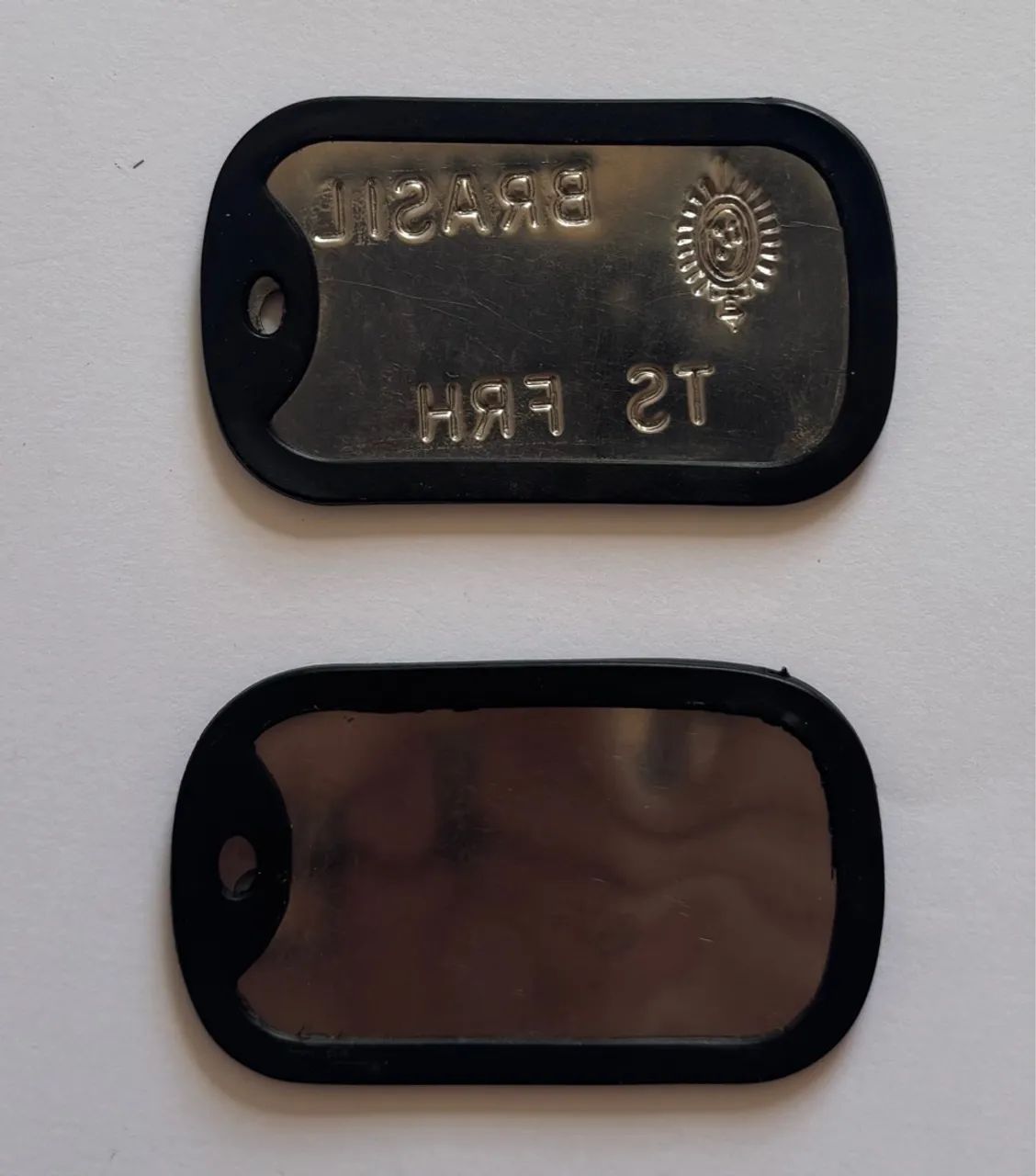 Placa de identificação militar dog tag exército brasileiro - Foto 2