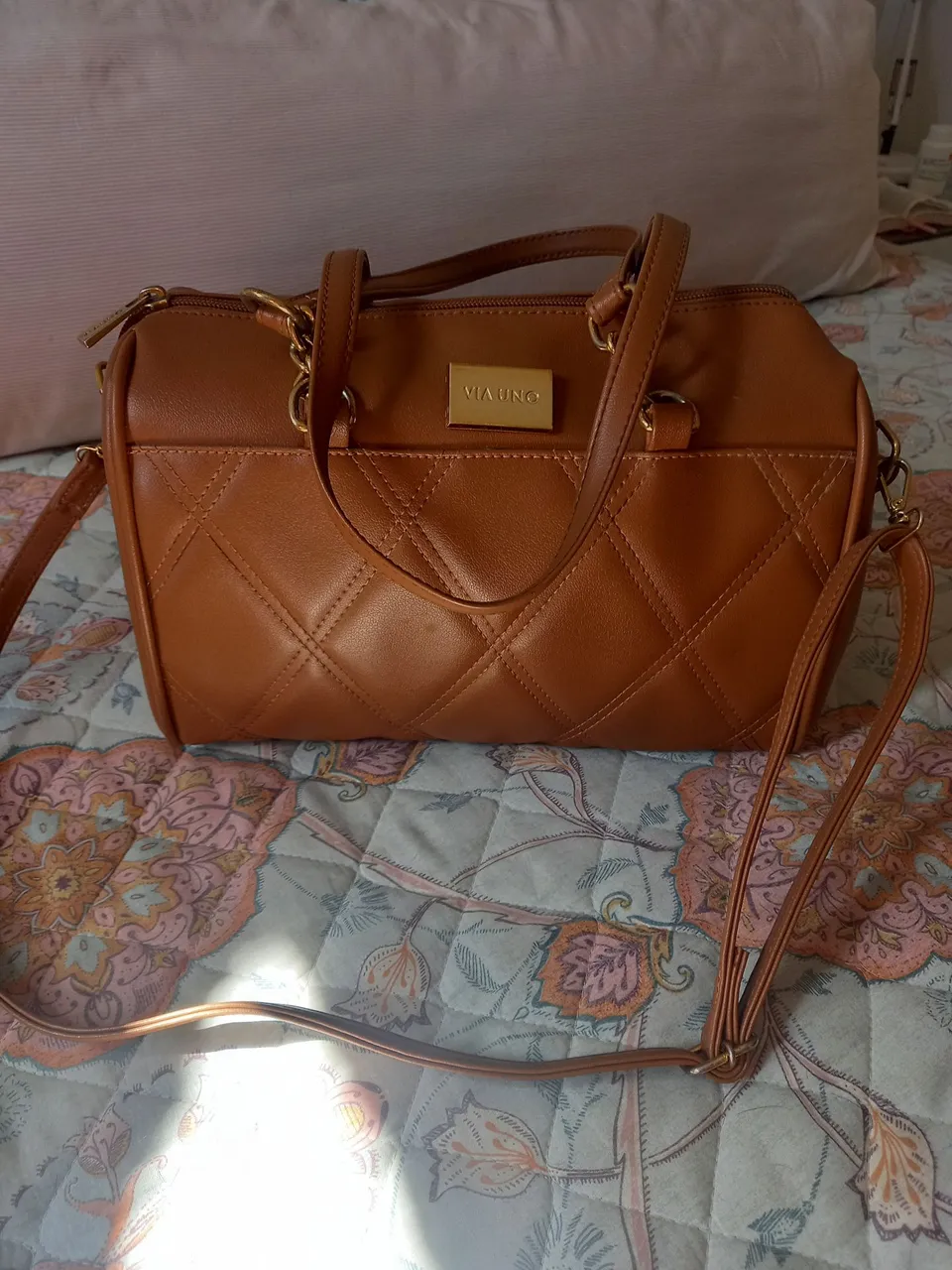 Bolsa Via Uno Marrom