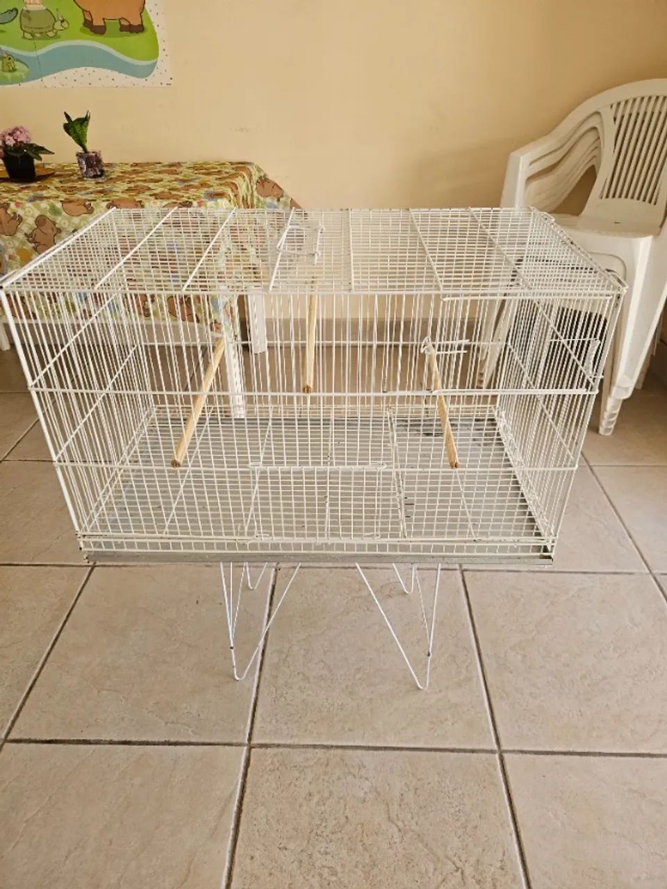 Gaiola grande para pássaros e roedores 