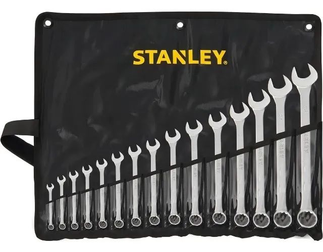 JOGO DE CHAVE COMBINADA STANLEY C/15PCS 6 A 32MM 
