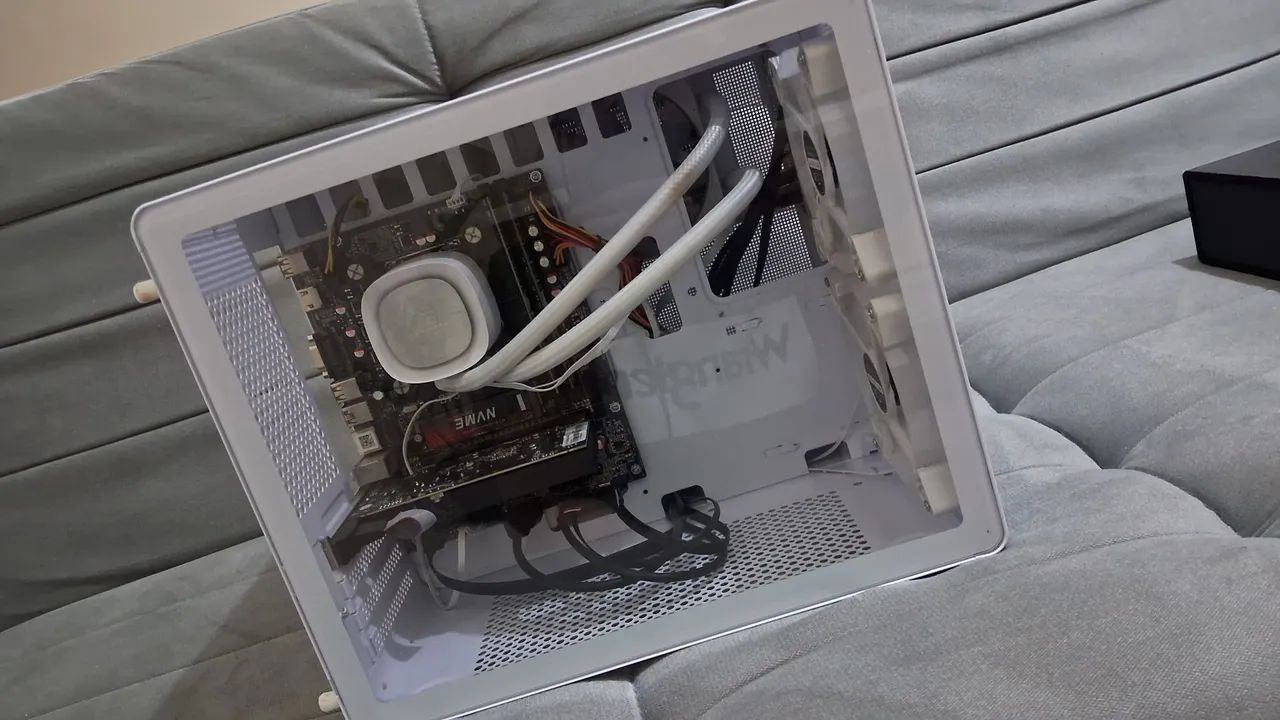 PC Gamer com Water Cooler full white custom - Foto 2