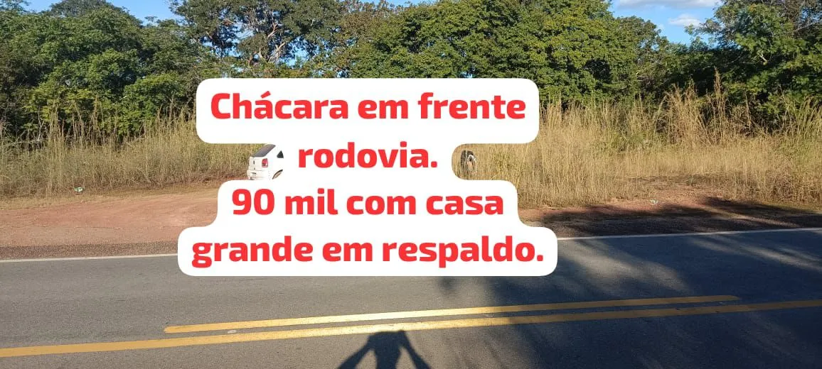 Chácara 15 minutos Luzimangues. ÔNIBUS PASSA NA PORTA . TROCA CASA LUZIMANGUES.