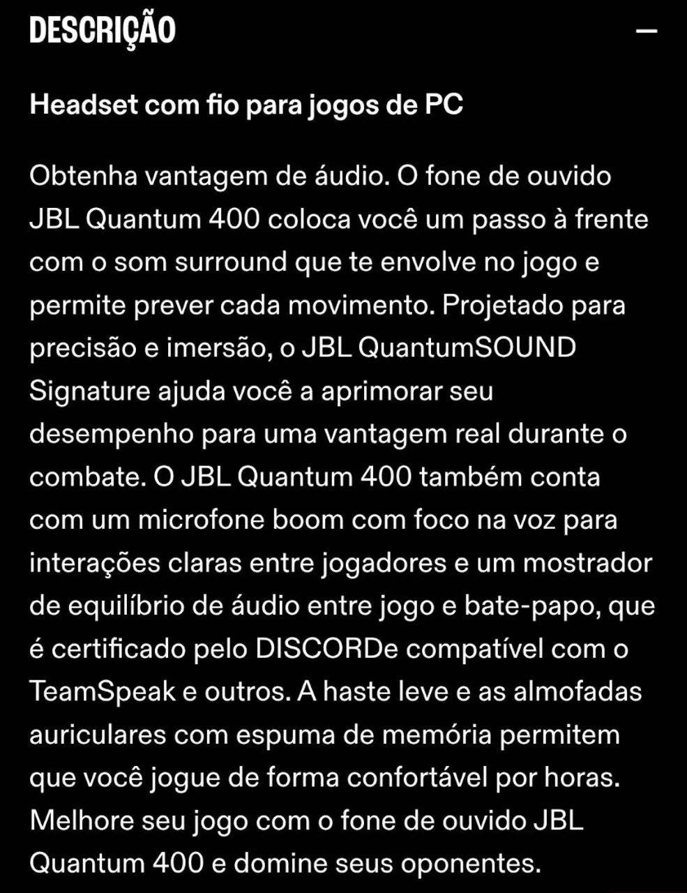 Jbl quantum 400 - Foto 2
