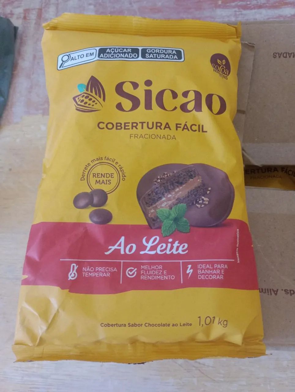 Cobertura de Chocolate ao Leite Sicao 1,01kg