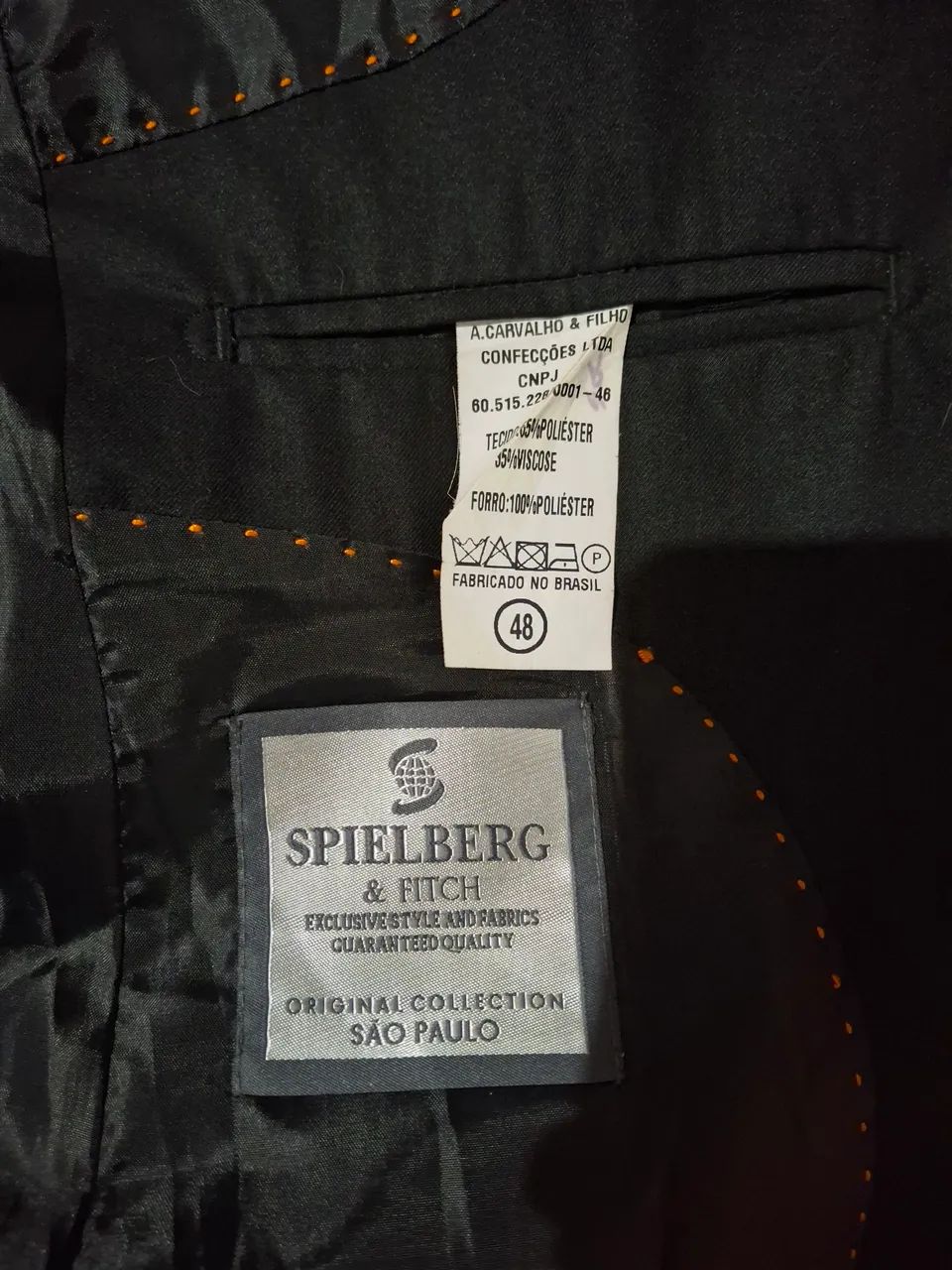 Blazer Masculino Clássico Preto - Foto 3