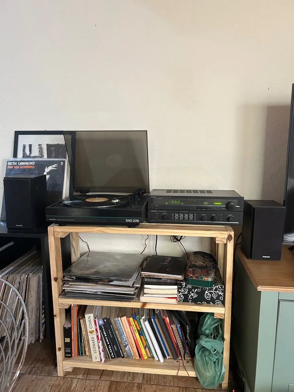 Aparelho de som vintage completo - Foto 3