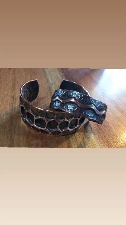 Pulseira artesanal cobre puro