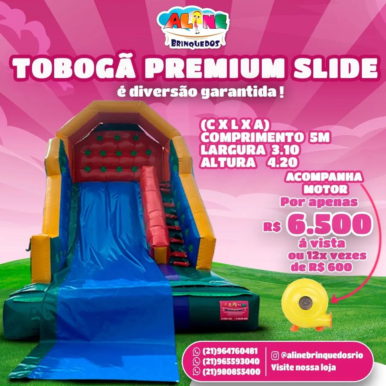 Tobogã Premium Slide 2 em 1 - Diversão Garantida! - Foto 2