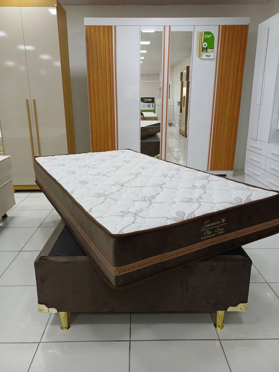 Cama Solteirão 110×200 molas ensacadas - Foto 5