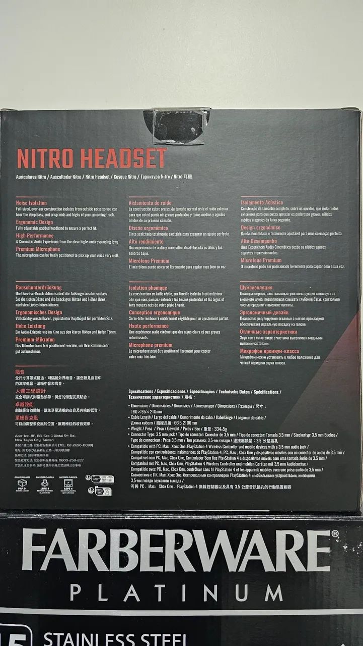 Headset Gamer Acer Nitro - Foto 2
