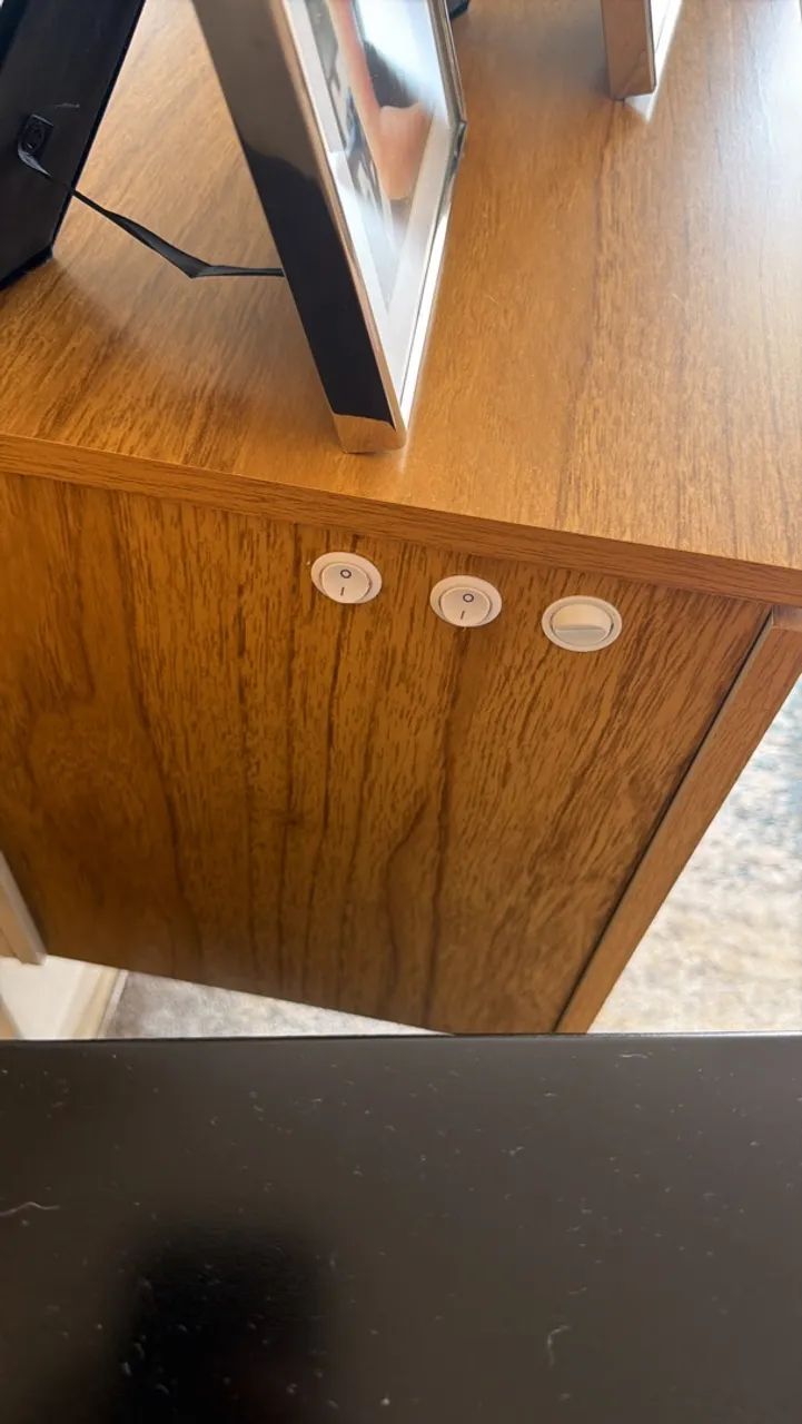 Estante para TV e Home Theater até 84 Polegadas 100% MDF com LED com Vidro Reflecta - Foto 3