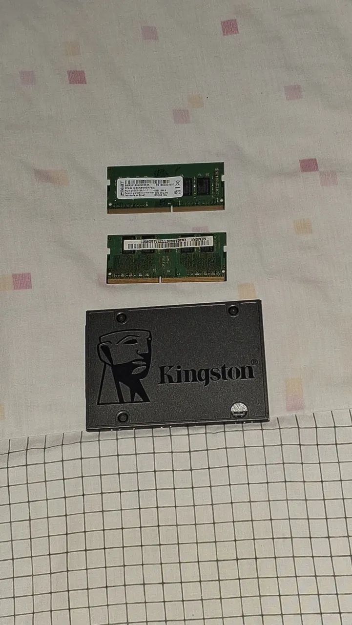 Kit memoria ram ddr4 notebook + ssd