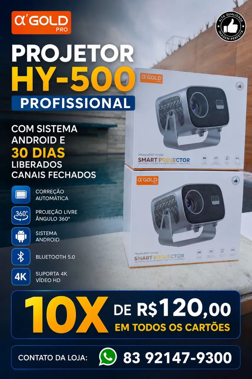Projetor Lançamento 2026 1.080P