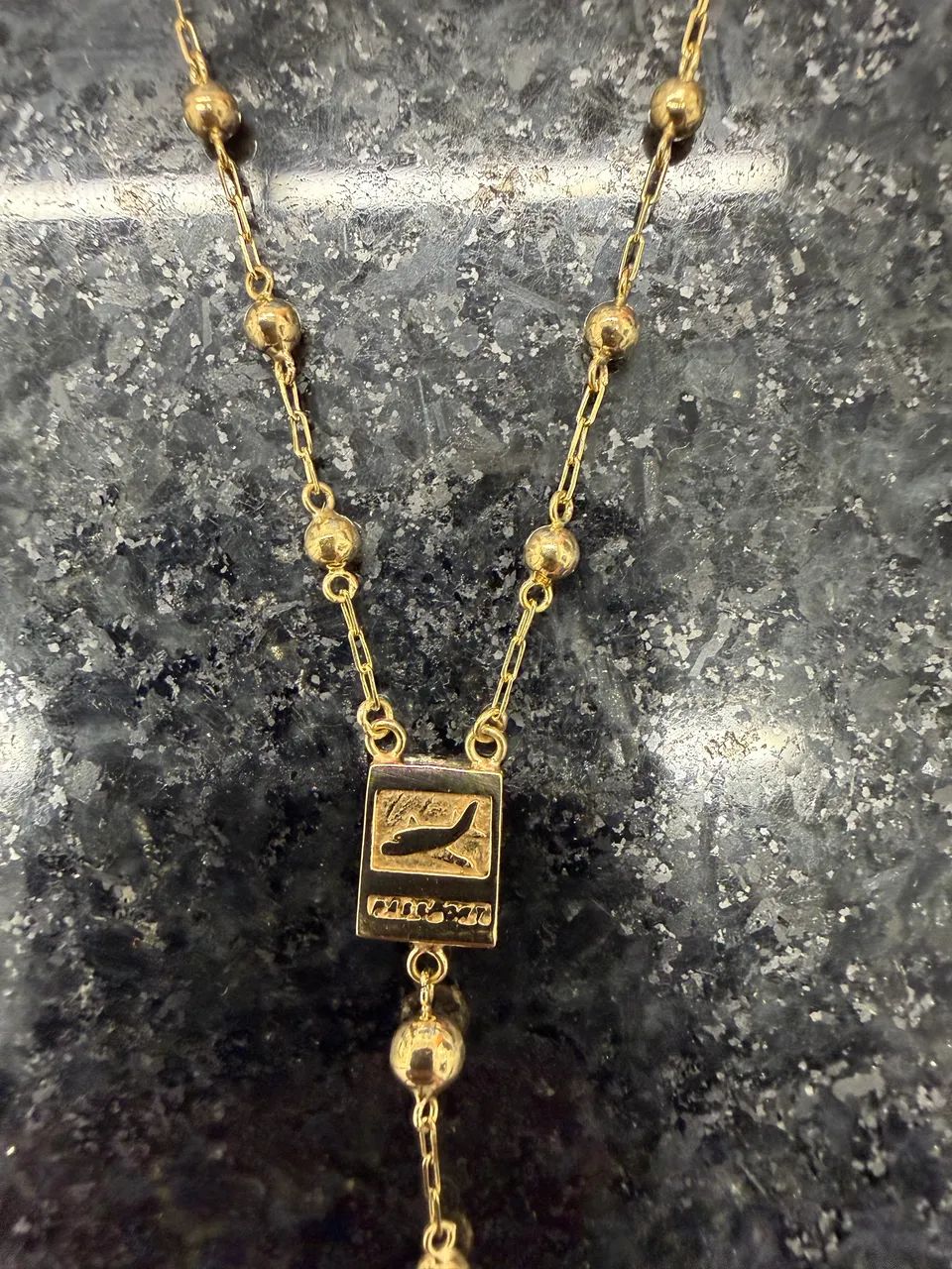 Terço ouro 18 personalizado 5,8g - Foto 3