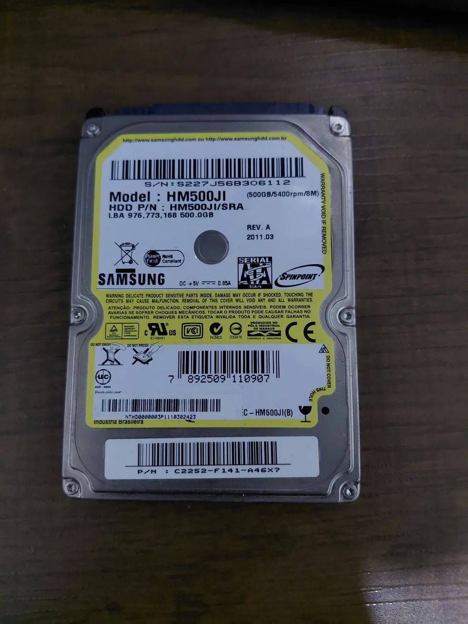HD samsung 500 gb