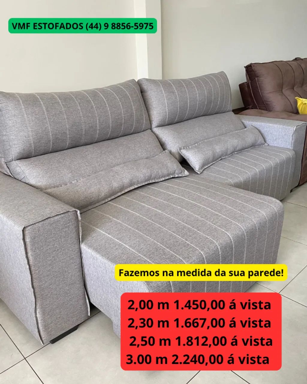 Sofás direto da fábrica 1 ano de garantia linha alta - Foto 5