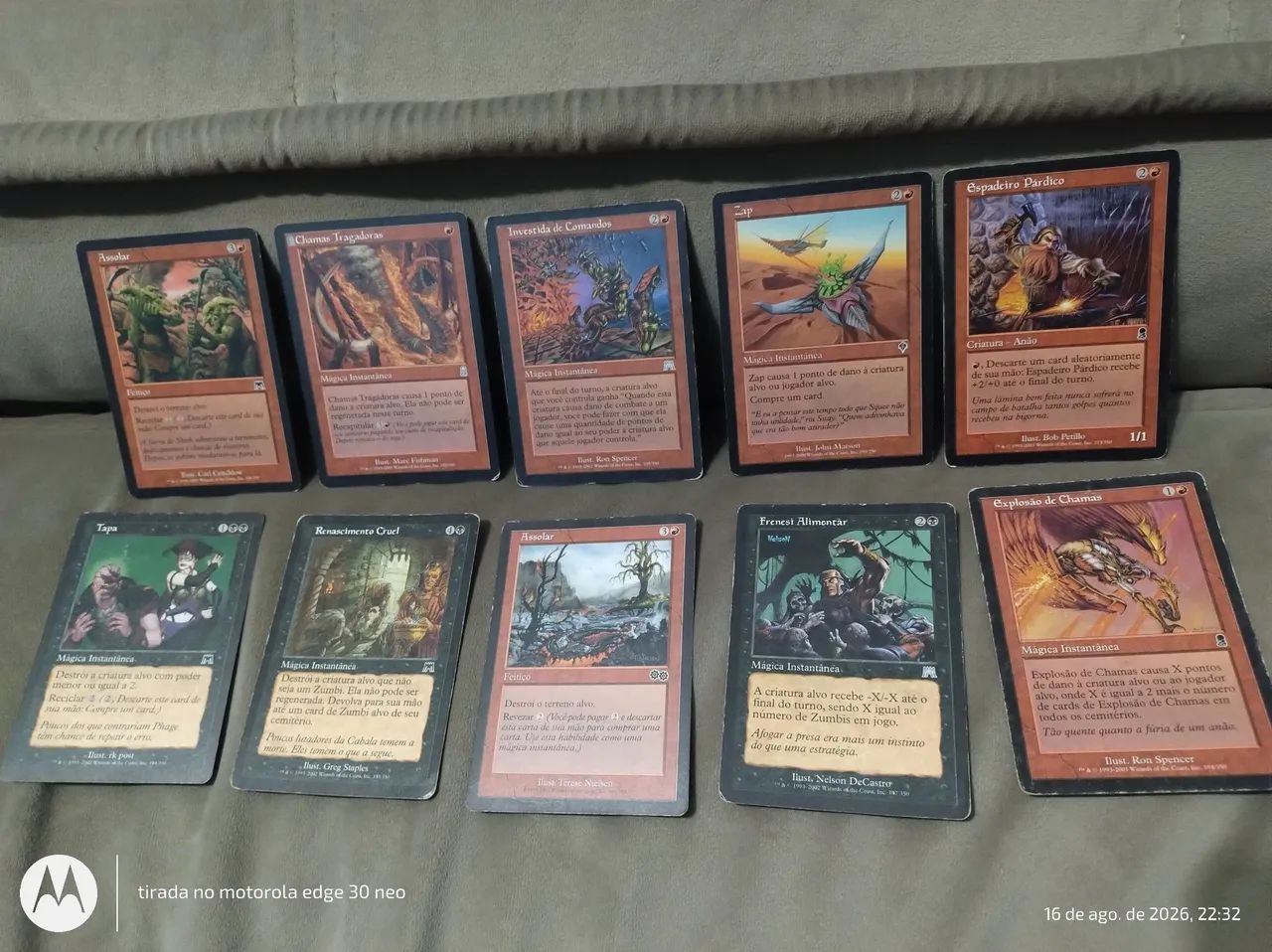 Cartas Magic the gathering 10 unidades 