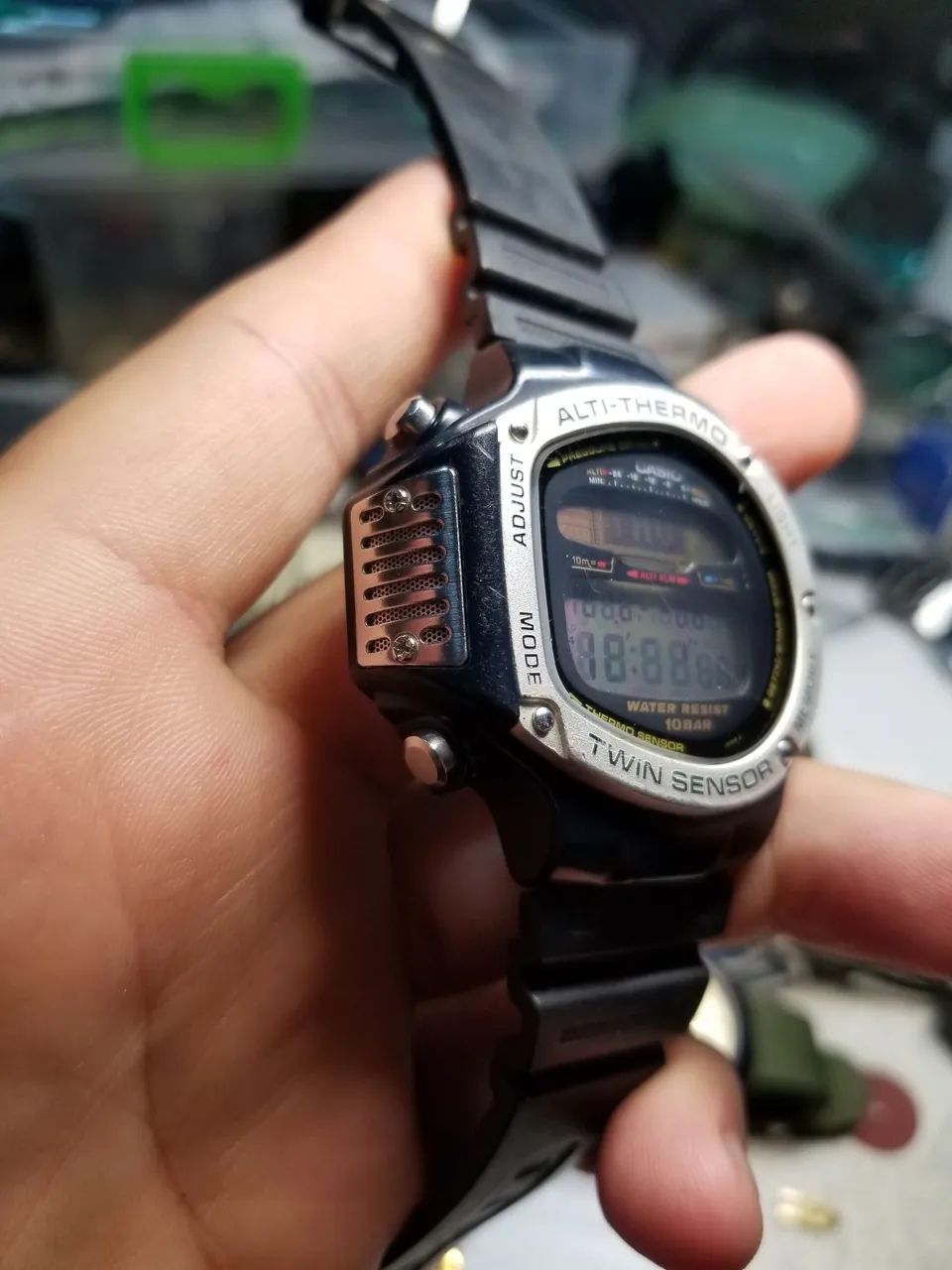 Relógio Antigo Casio Alt-6000 Alti-thermo Twin Sensor  - Foto 2