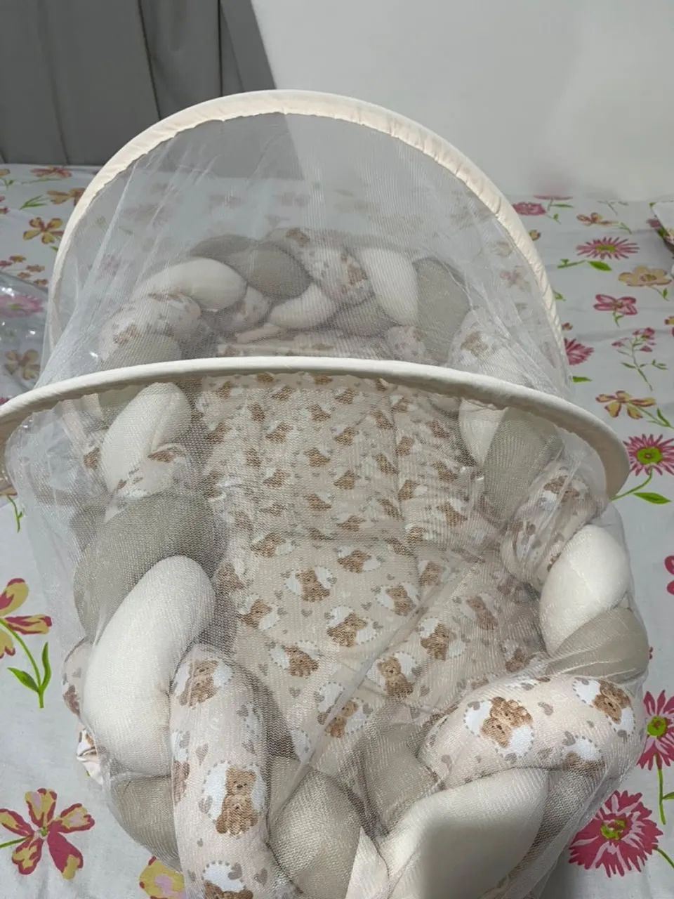 Ninho para bebe com mosquiteiro  - Foto 2
