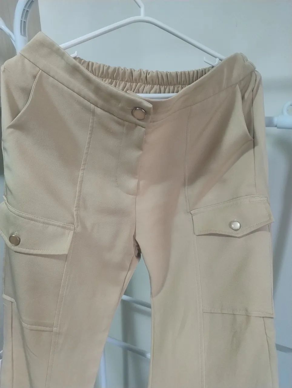 Calça cargo, com elástico na cintura  - Foto 2