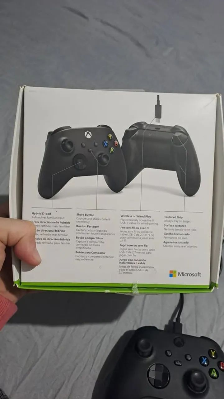 Controle Xbox Series S Microsoft Sem Fio Com USB-C e Bluetooth - Foto 5