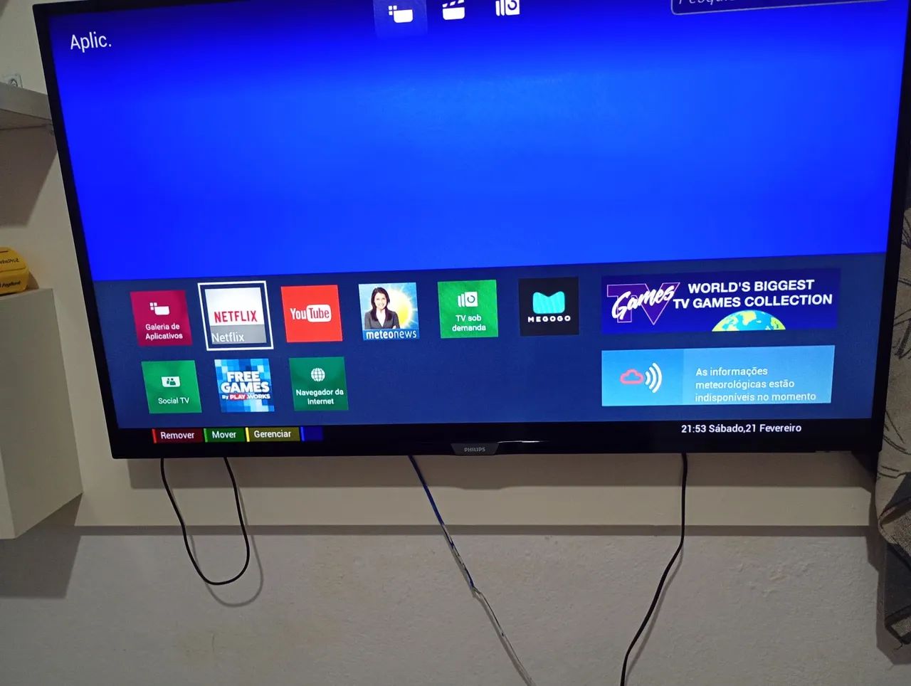 Vendo uma TV smart 43 polegadas com wi-fi Netflix YouTube e controle pe - Foto 4