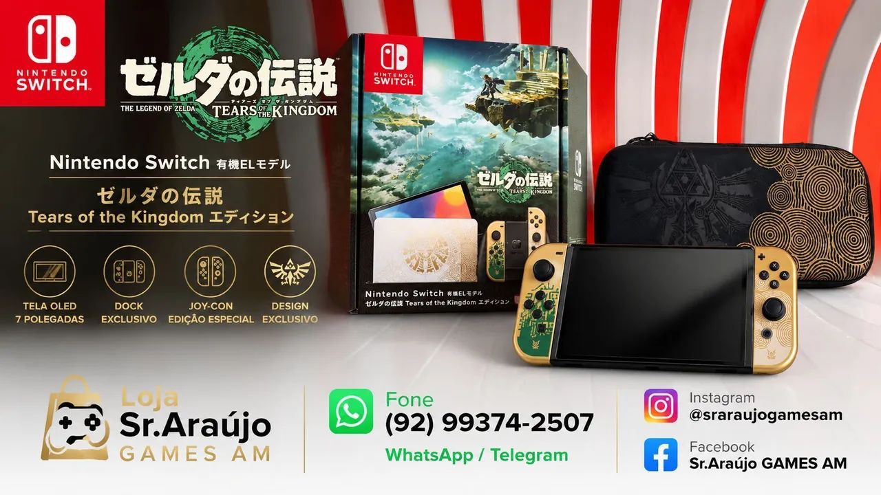 Nintendo Switch OLED Edição Zelda - Foto 4