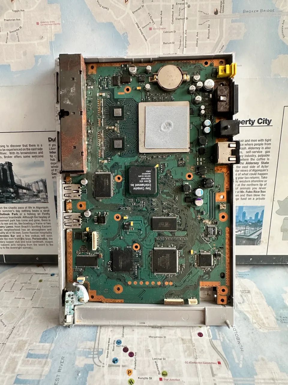 Playstation 2 Slim Cinza com defeito - Foto 3