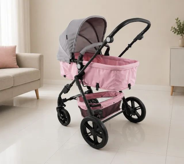 Carrinho de bebê rosa cosco 
