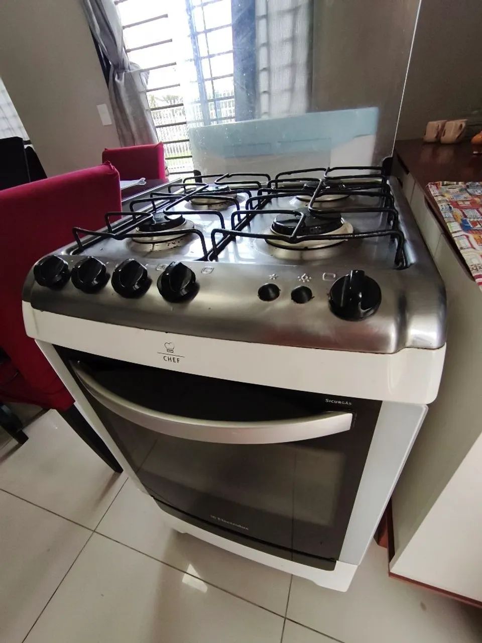 Fogão Eletrolux Chef 4 bocas elétrico 