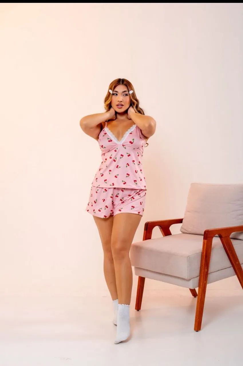 Pijamas preferidos verão alcinha 
