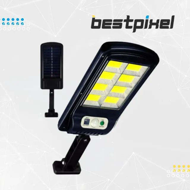 Luminária Solar LED 100W com Sensor de Presença