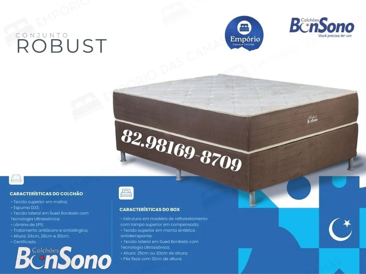 Conjunto cama box de espuma