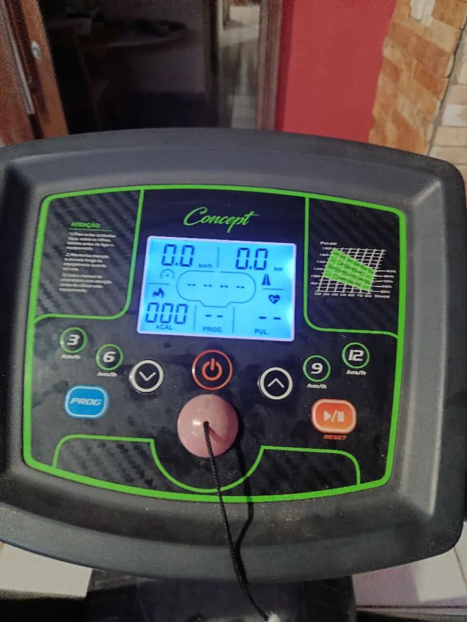 Esteira concept 2.5 com defeito 