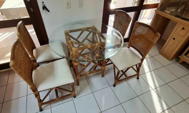 Conjunto mesa c/4 cadeiras Abitare - Foto 2