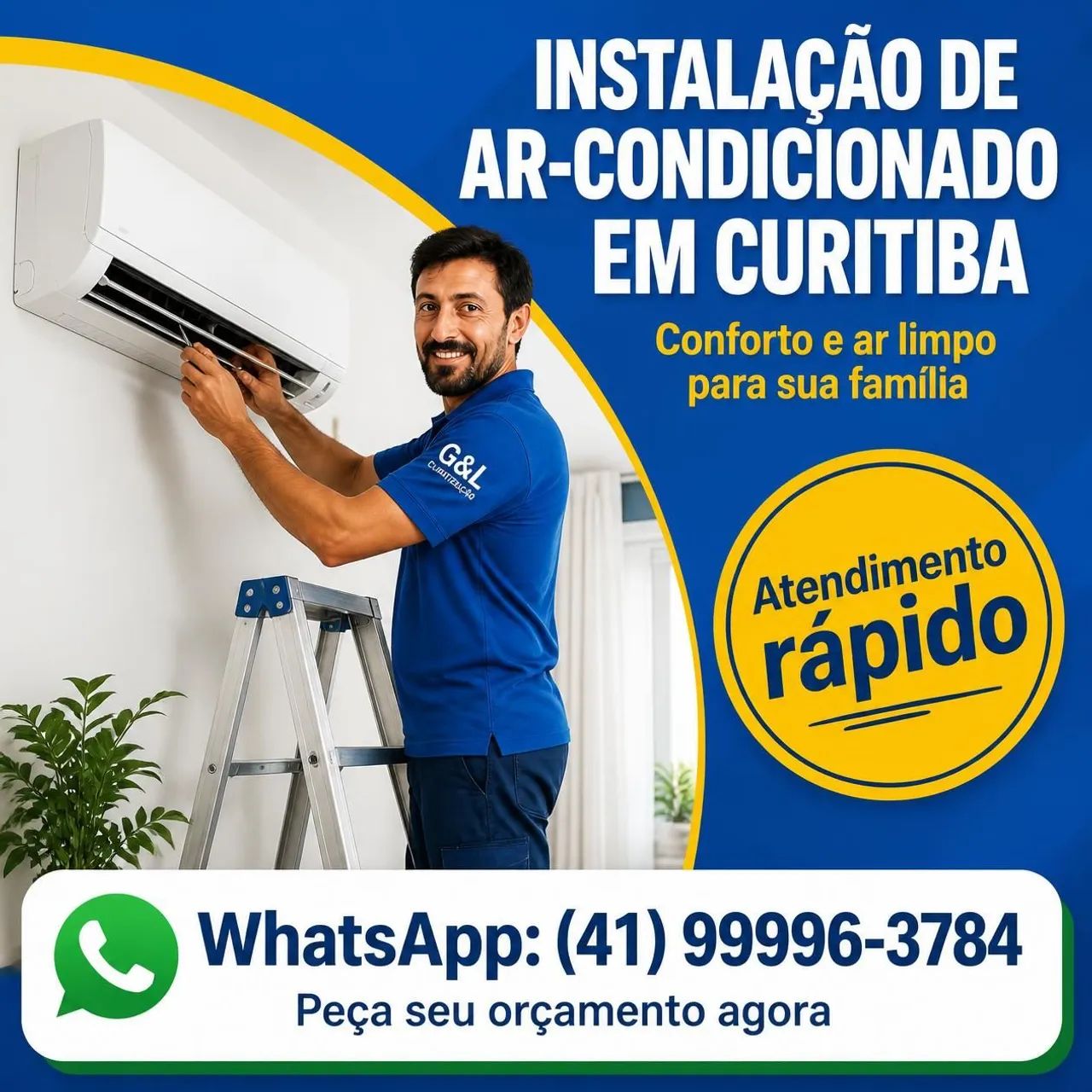Imperdível! Ar condicionado 22mil BTUs já incluso a instalação com 6 meses de garantia  - Foto 2
