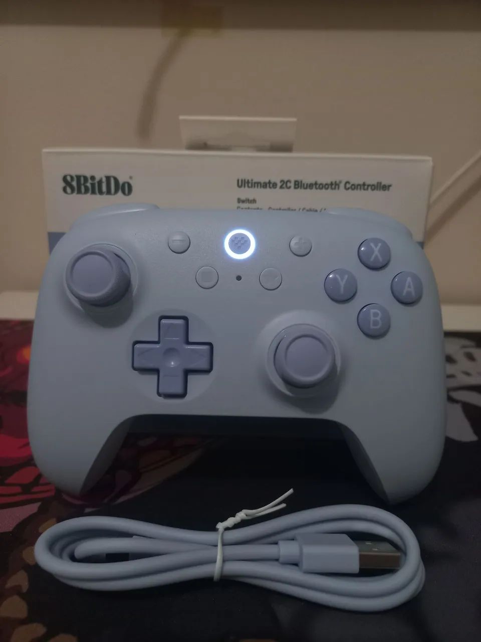 Controle 8BitDo bluetooth azul (novo) - Foto 2