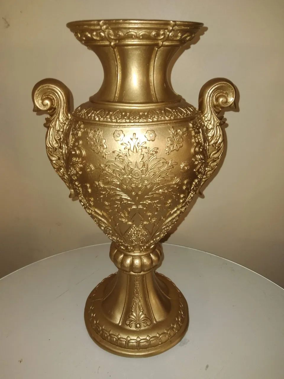 Vaso Resina Dourado  - Foto 3
