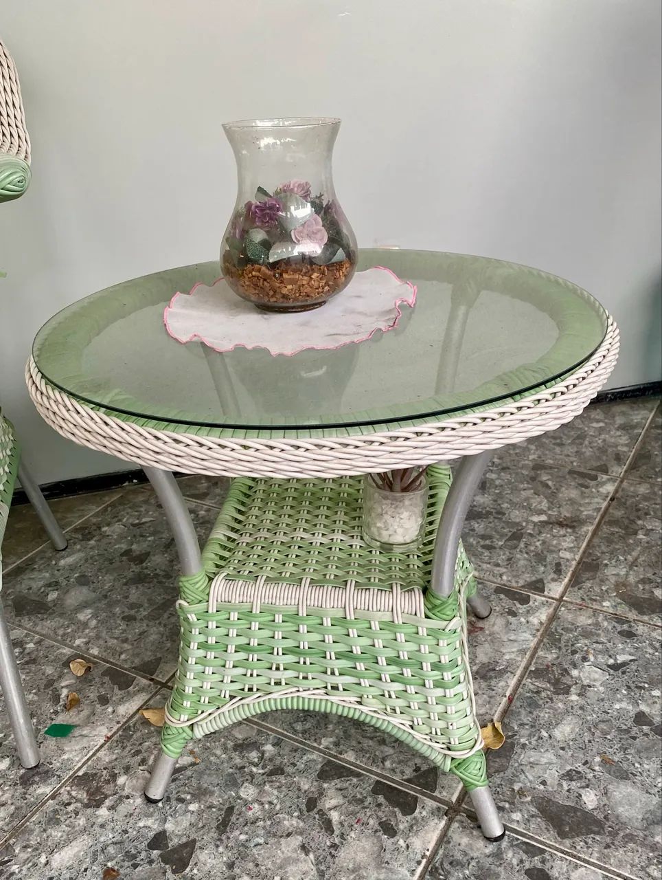 Conjunto de mesa para jardim (4 lugares no total) - Foto 3