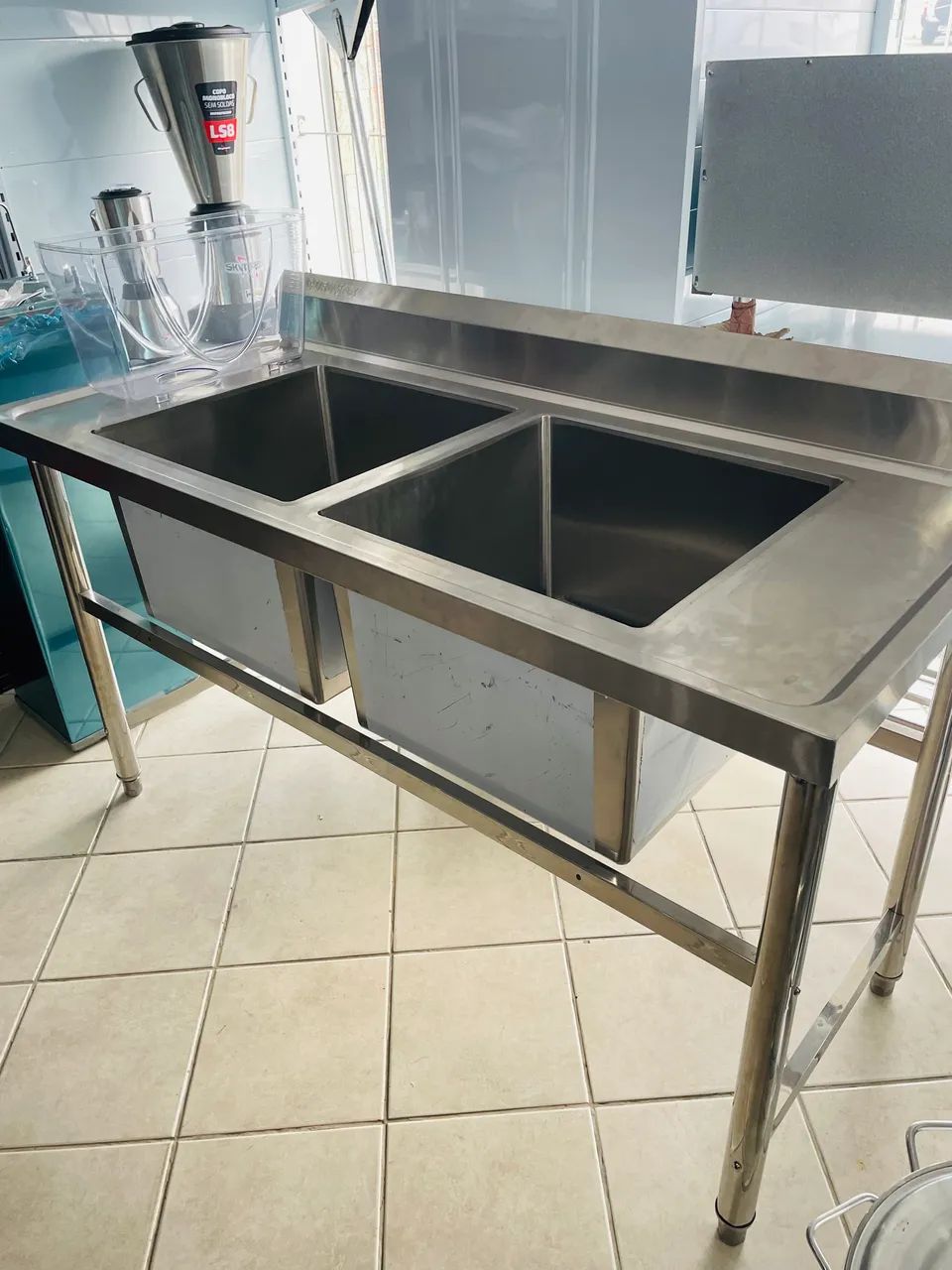 MB Pia industrial inox 2 Cubas 1.50x70 