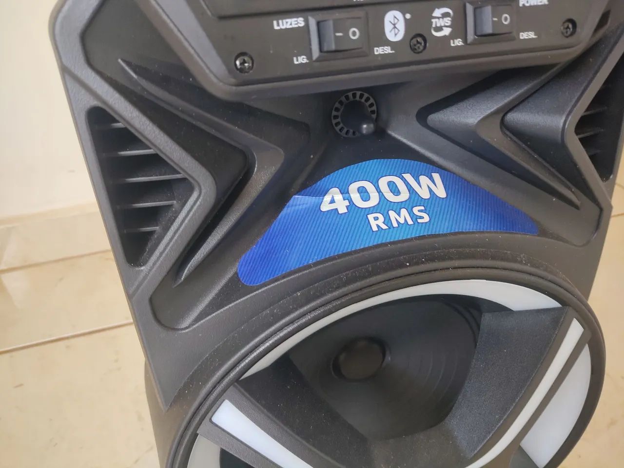 Caixa som residência moldial bivolt 400rms  - Foto 3