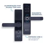 FECHADURA DIGITAL DE EMBUTIR COM BIOMETRIA ESF-DE2000B - Foto 3