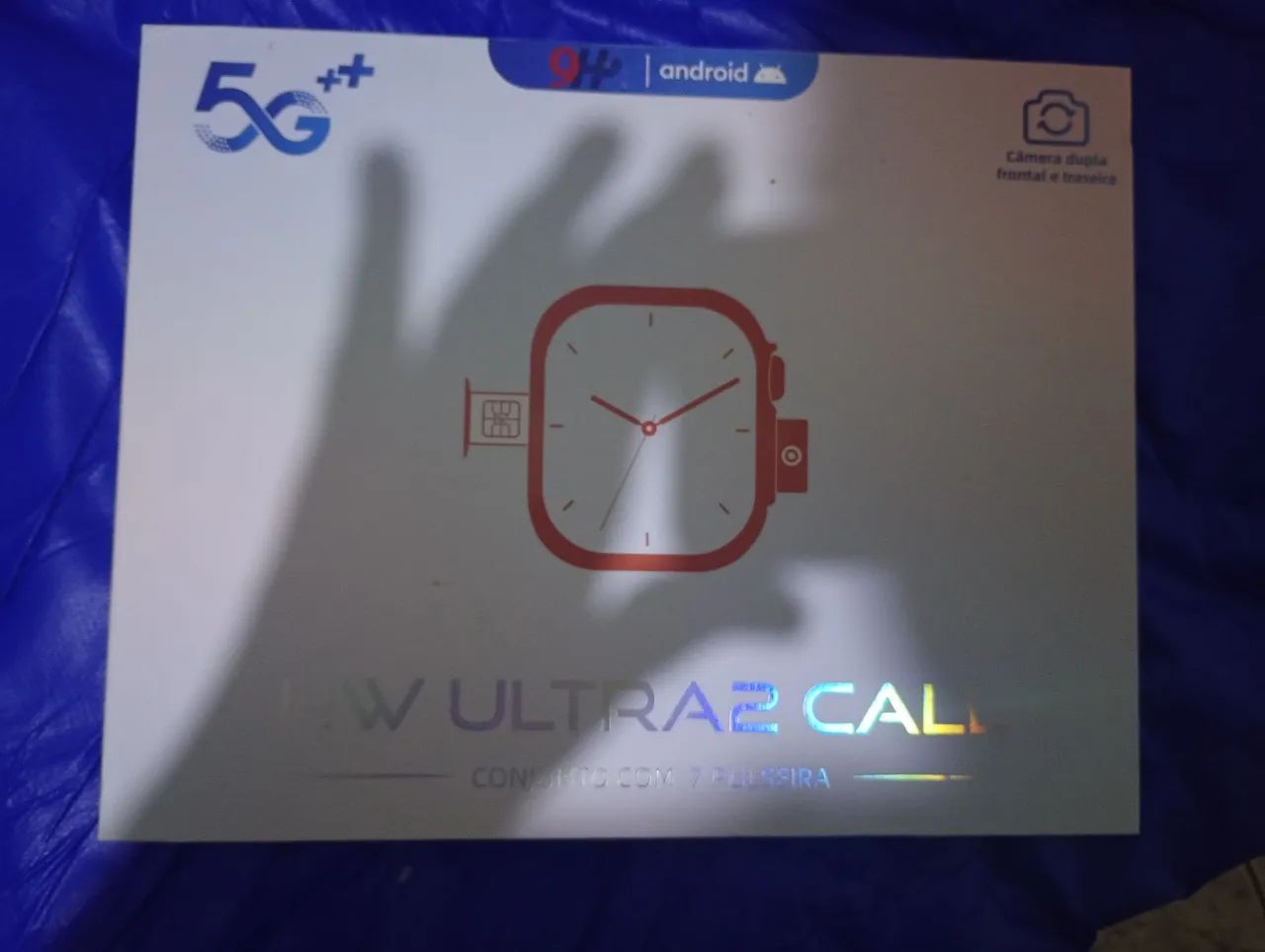 Smartwatch 5g com duas câmeras e 7 pulseiras - Foto 3