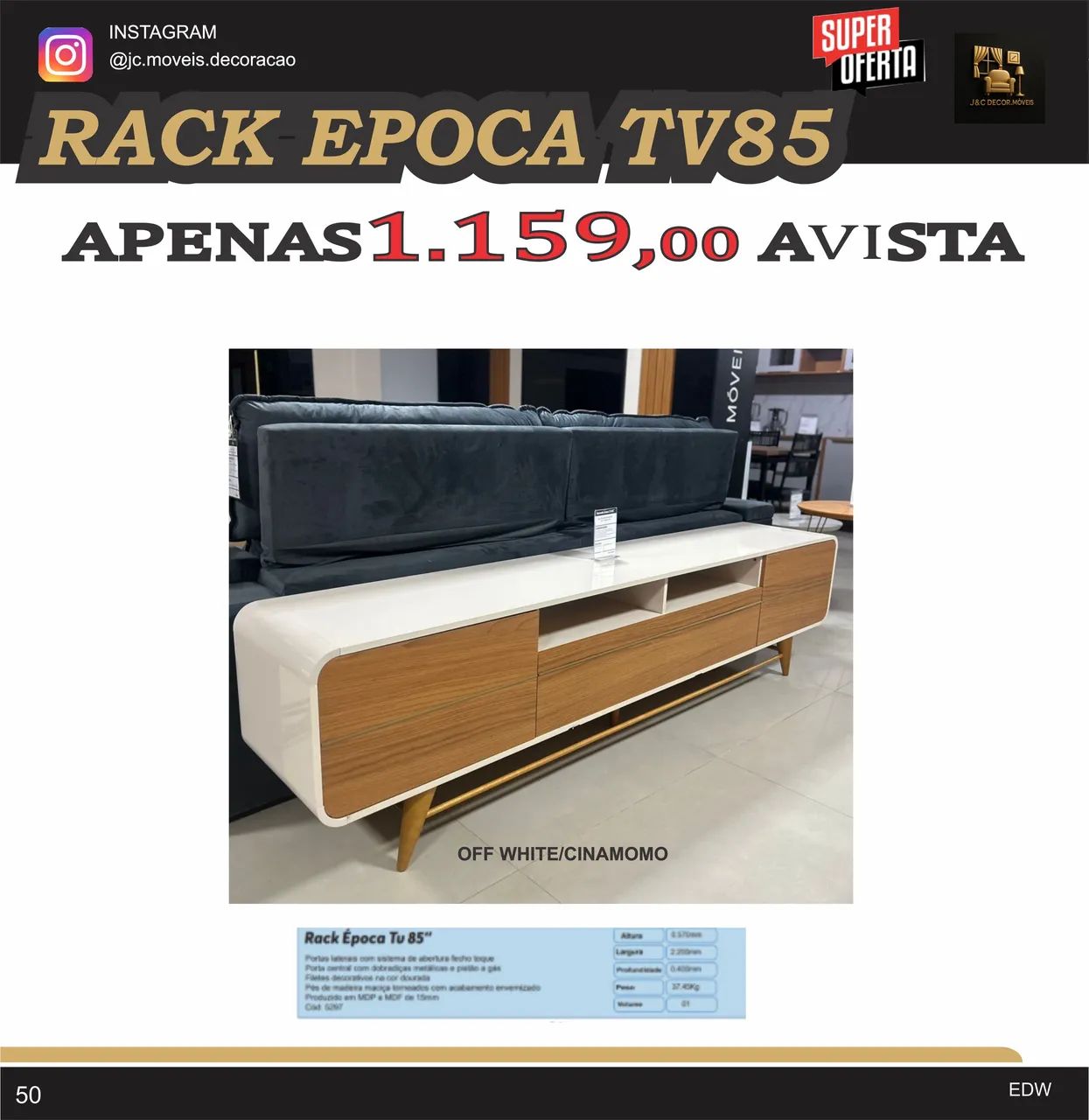 RACK ÉPOCA PÉS DE MADEIRA  - Foto 2