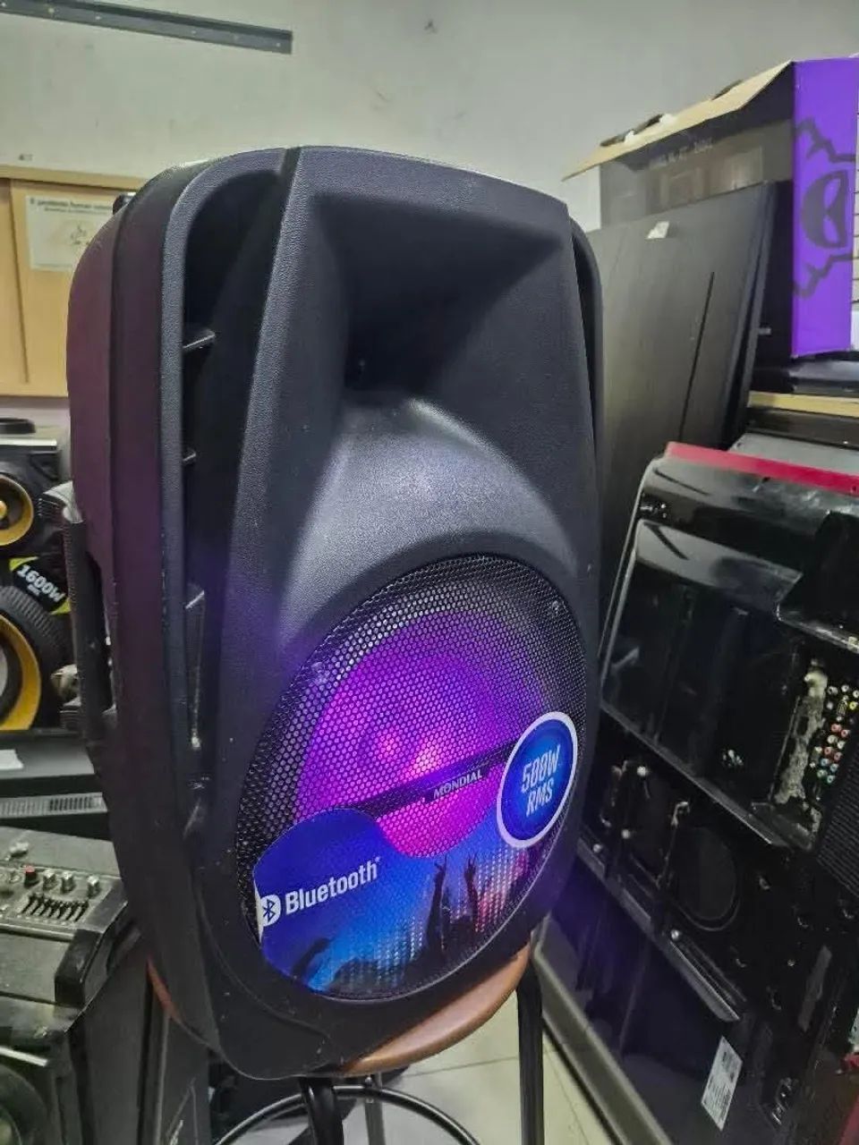 Caixa de Som Amplificada via Bluetooth Mondial - Foto 4