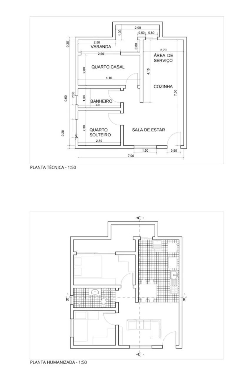 Transformo seu croqui em desenho digital no AutoCAD - Foto 2