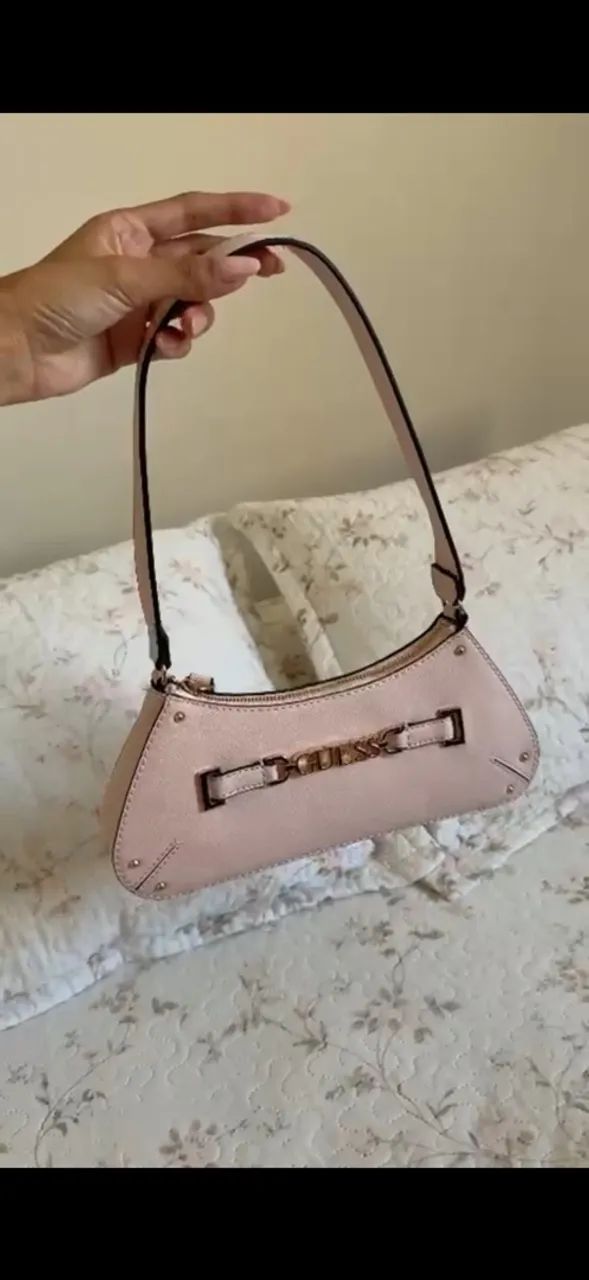 Bolsa baguete Guess Rosa  - Foto 2